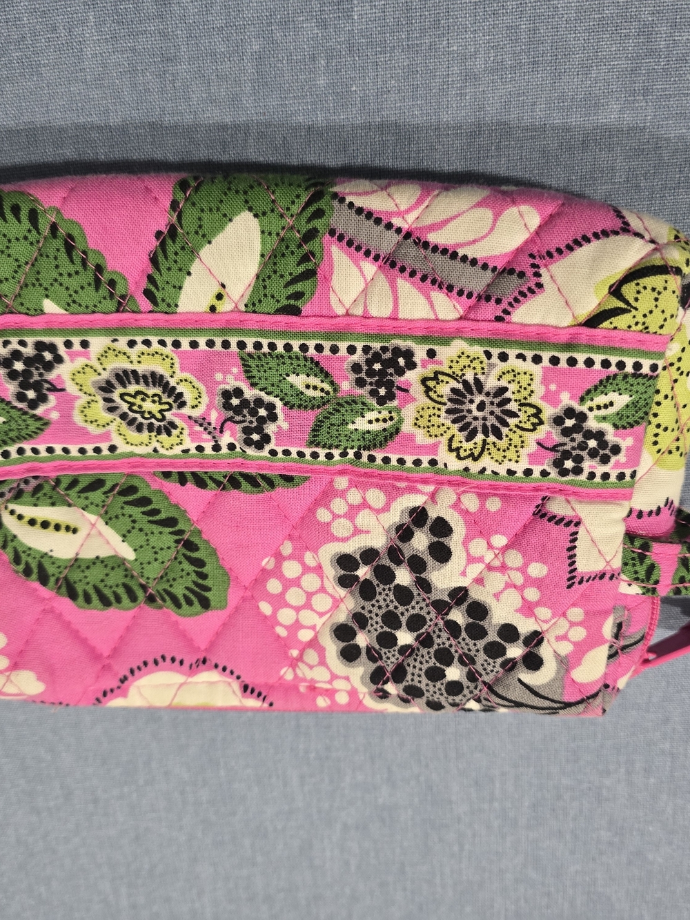 Pink Floral Vera Bradley Quilted Women’s Cosmetic Bag